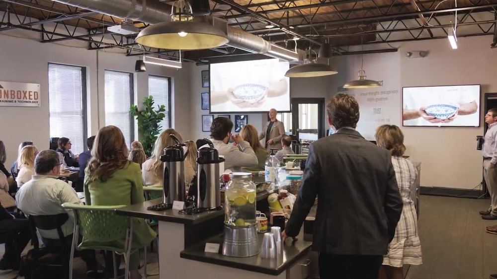 The workshop space at Unboxed Headquarters